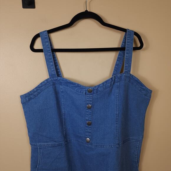 Rue21 Medium Wash Denim A-line Dress Size 2X - Picture 2 of 10